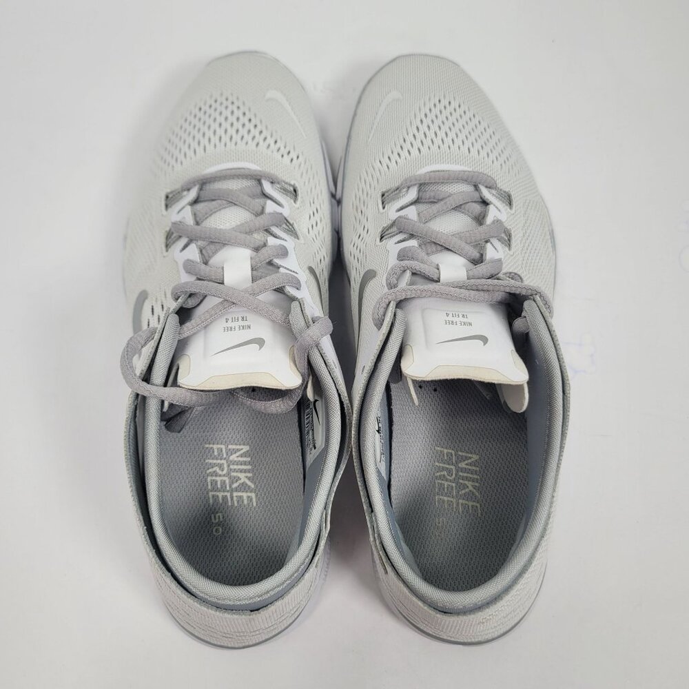 Nike Free 5.0 TR FIT 4 Women's White Gray Running Shoes 629496-102 US Size 8.5 - Picture 5 of 8